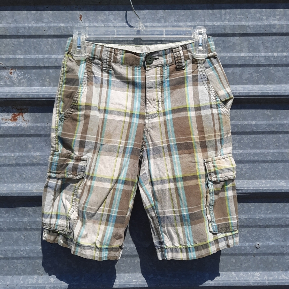 Old Navy Plaid Carpenter Shorts